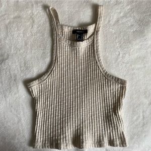 Forever 21 Cream Crop Top